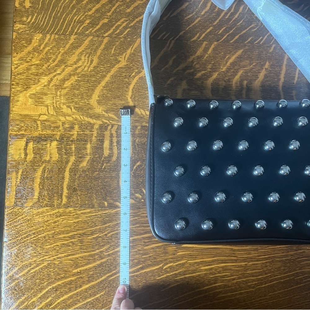 BCBGeneration Black Studded Shoulder Bag - Picture 9 of 9